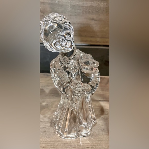 Mikasa Crystal Angel Candle Holder Christmas 5”Germany- 2 Available EUC! - Picture 5 of 9